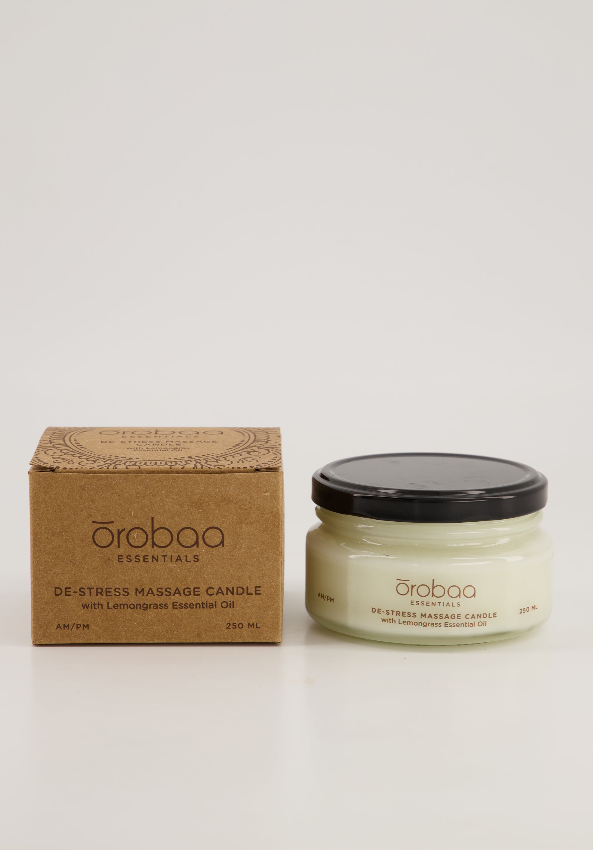 De-Stress Massage Candle – Lemongrass